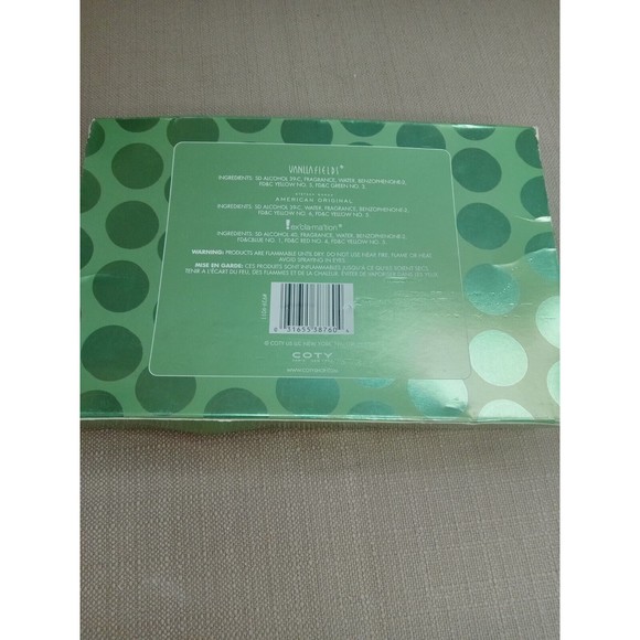 Coty WOMENS Cologne Gift Set EXCLAMATION Vanilla Fields Stetson Women NIB - Picture 3 of 5